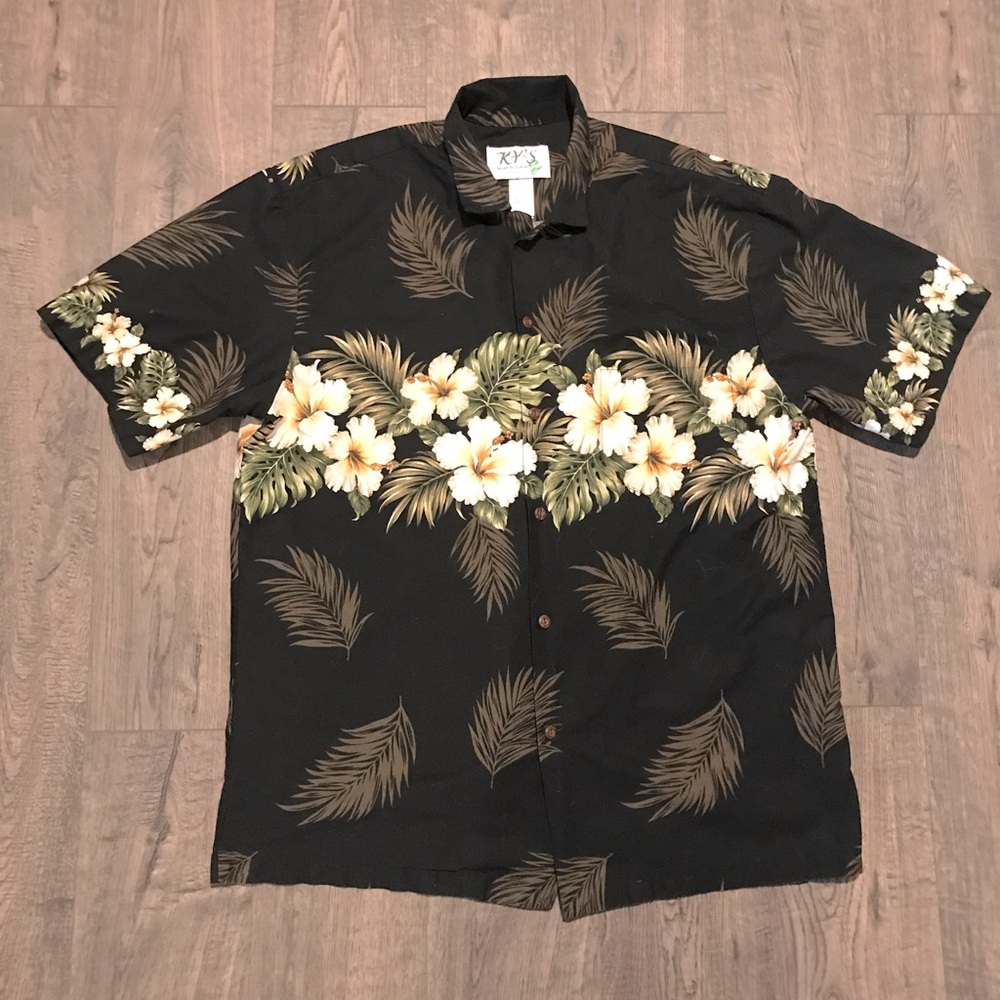Ky’s of Hawaii Floral Print Hawaiian Shirt
